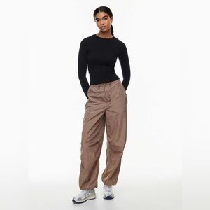 aritzia tna aviator pull on parachute pants